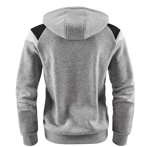 Sudadera con capucha y cremallera completa bordada personalizada para hombre, ropa de calle de lana con cremallera de punto con capucha, sudadera en blanco teñida Lisa OEM - Product Image 4