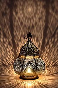 Lámpara decorativa de Metal estilo marroquí, linterna colgante de Metal, marroquí, antigua - Product Image 3