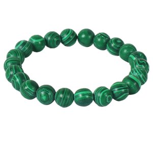 <b>Bracelet</b> Malachite Stone <b>Crystal</b> <b>Bracelet</b> Natural Gemstone Fashion Jewelry Men and Women Gift Energy Meditation - Product Image 3