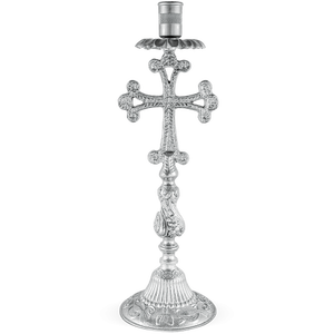 Croix d'autel longue en laiton massif, articles religieux - Product Image 6