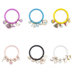 सिलिकॉन कंगन दौर Stackable कंगन आरामदायक लचीला बैंड के साथ लटकन - Product Image 6