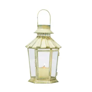 Commercio all'ingrosso Mini metallo di vetro lanterna portacandele in stile americano migliore qualità disponibile al miglior prezzo
