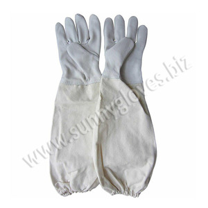 Guantes de apicultura ventilados, hechos de piel de cabra por Sunny - Product Image 6