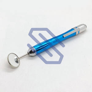 Espejo de boca dental No.5 Luz manual Instrumento de acero inoxidable Base quirúrgica certificada CE - Product Image 1