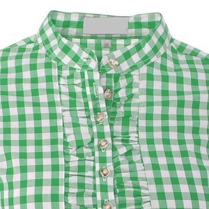 Mens Traditional Bavarian Trachten Checked Shirt Cotton Plaid <b>Long</b> <b>Sleeve</b> Oktoberfest Shirt - Product Image 2