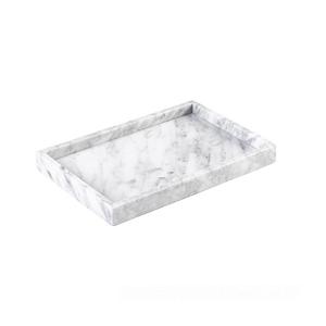 Plateau de service en marbre biologique Nouveau design Plateau en marbre blanc épais et naturel Ustensiles de cuisine les plus vendus - Product Image 3