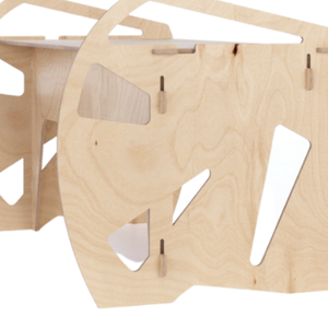 Meilleur bureau de travail moderne en bois massif sur mesure, fait à la main en Italie, avec système d'assemblage, hauteur réglable, pour la vente - Product Image 6