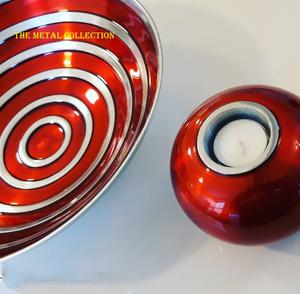 Tazón de servicio de aluminio para cocina, cuenco de servicio de comida, decoración, acabado esmaltado, diseño moderno - Product Image 2