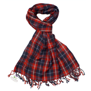 Competitive Price 70*180cms <b>Check</b> Design Red Blue <b>Check</b> <b>Scarf</b> - Product Image 1