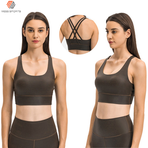 Women Compression Sports Gym <b>Bra</b> Top High-Support Push-Up Fitness Yoga <b>Bra</b> Four-Way <b>Stretch</b> Breathable - Product Image 5