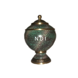 โกศโลหะทองเหลืองของฌาปนกิจศพโกศโลหะโบราณ - Product Image 1
