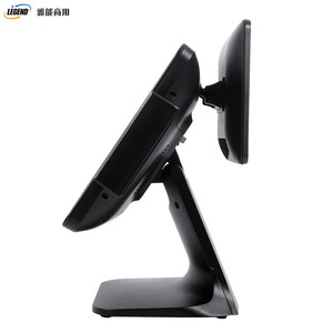 Bán Buôn Mượt Chạy Nhựa Trường Hợp Với Kim Loại Ổn Định Đứng 15Inch + 9.7 Inch Điện Tử Tất Cả Trong Một Pc Pos Hệ Thống Máy - Product Image 6