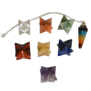 Venta mayorista Chakra Merkaba Star Set Kit Tallado a mano Feng Shui Piedra preciosa Ágata para uso de recuerdo - Product Image 1