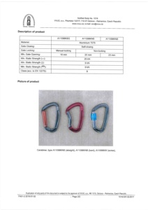 CE Certificate 25KN Breaking Strength Safety Climbing Aluminum Carabiner For Sports - Product Image 3