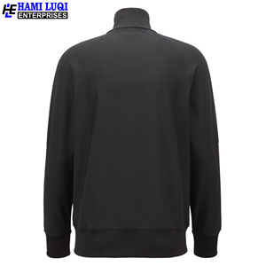 Vente en gros d'ensemble de survêtements coupe ajustée pour hommes avec fermeture éclair col montant et fermeture éclair deux poches saison d'hiver - Product Image 5