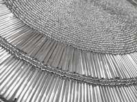 Napperon rond en argent perlé, design unique de qualité supérieure, fait à la main à un prix très bas