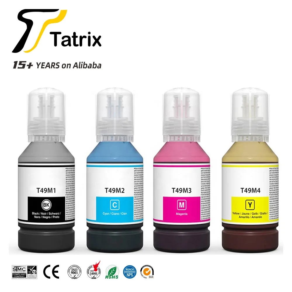 Tinta de inyección de tinta a granel para impresora Epson, tinta de sublimación Compatible con T49M1, T49M2, T49M3, T49M4, Compatible con recarga de botella, Epson sureficolor F170/F570