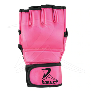 High Quality ROBUST INDUSTRIES MMA <b>Gloves</b> PU Leather <b>PVC</b> Material Half-Finger Custom Logo Printed Lightweight Quick Drying - Product Image 3