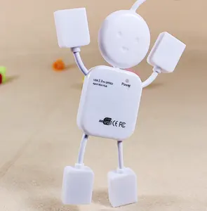热销创意设计仿人形 USB 2.0 集线器 4 端口