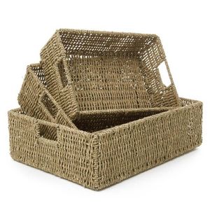 Gub — plateau carré en jonc de mer, panier rond et Rectangle, pour le bricolage, à bas prix, fabriqué en décontractés - Product Image 3