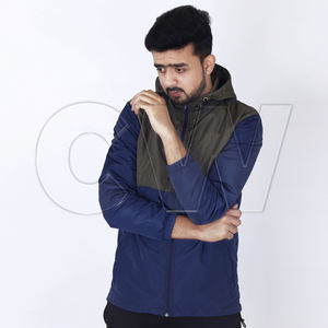 Hot Sale Premium Quality Hooded Winter Windproof Front Men's <b>Wind</b> <b>Breaker</b> Jackets 100% Polyester - Product Image 5