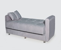 Sofá Cama Convertible DANILA, Estilo Europeo Moderno, Estructura de Madera Maciza, Tapicería de Tela Ecológica, 3 Plazas para Sala de Estar