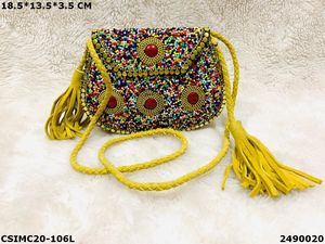 Bolso de mano de mosaico de Metal para mujer exclusivo de diseñador de moda bolso de fiesta de noche hecho a mano - Product Image 6