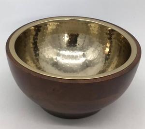 Bol à dessert en bois et acier inoxydable bol de service de chocolats de taille personnalisée de qualité supérieure pour les meilleures ventes - Product Image 4