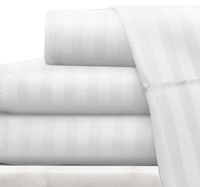Taie d'oreiller de sommeil unie en coton tissé couvre la coquille d'oreiller avec pipping
