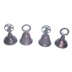 Campana de latón macizo personalizada para decoración navideña, campana colorida para Navidad, venta al por mayor - Product Image 1
