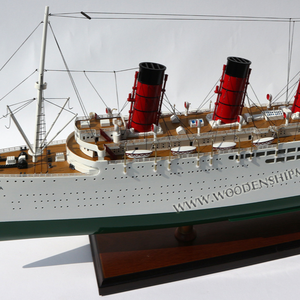RMS MAURETANIA 1906โมเดลไม้เรือ/เรือเดินสมุทร/เรือแบบจำลองที่สร้างขึ้นด้วยมือ - Product Image 1