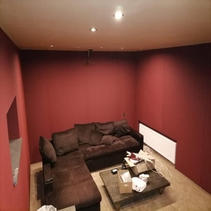 Tela de poliolefina acústica para revestimiento de paredes a prueba de absorción de ruido para revestimiento de paneles aislamiento de sonido de estudio e Iglesia - Product Image 1