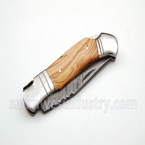 Personalizado hecho a mano de acero refuerza Damasco cuchillo de bolsillo (smk1099) - Product Image 6