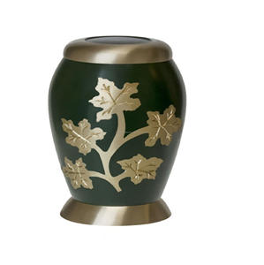 Urne funéraire en laiton avec belle conception de papillon et urnes funéraires en métal fini noir - Product Image 4