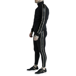 Veste et pantalon de survêtement en tricot à rayures pour hommes Survêtement pour hommes Jogging Sports Sweatsuit Comfortable Outfits - Product Image 4