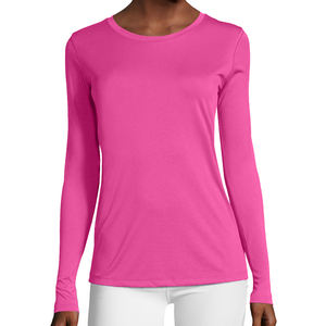 Camiseta de manga larga para mujer, camisa de color cielo en blanco, diseño personalizado, logotipo personalizado, sublimación - Product Image 4