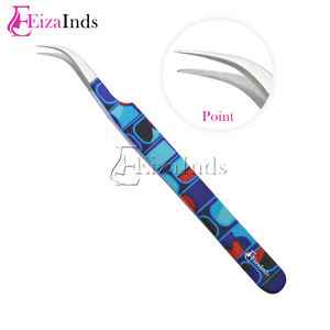 ที่มีคุณภาพสูงตรงแหนบขนตาจับความสะดวกสบายเครื่องมือต่อขนตาที่มีโลโก้ที่กำหนดเองโดย EIZA INDS - Product Image 2