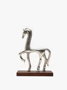 Accessoires pour la maison, sculpture de poney argenté pour la décoration de la maison, fabricant et exportateur - Product Image 3