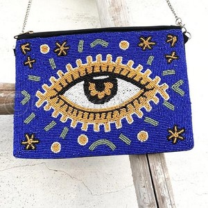 Pochette bohème pour femme, sac à main avec string, sac à main avec perles colorées - Product Image 3