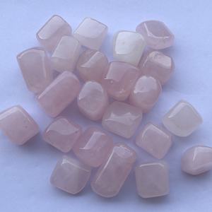 Pierre de Quartz Rose Rose Naturel Poli Pépites de Pierres Précieuses pour la Fabrication de Bijoux Collier Bracelet Bague Alibaba 20mm 30mm - Product Image 2