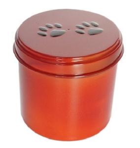 Urna de cremación de PET redonda personalizable para gatos, ataúd de plástico para mascotas con patrón único - Product Image 4