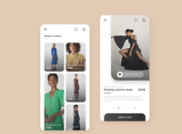 Diseño de aplicaciones de Compras de moda en línea para Android Ecommerce