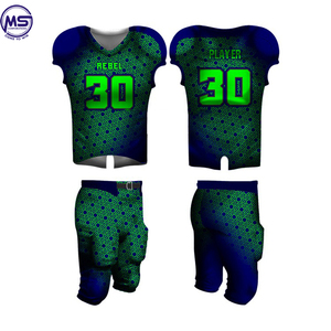 Fashion custom made embroidery team uniform American football jersey set with your own name - Product Image 6