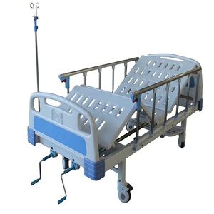Cama de hospital portátil de ABS con soporte IV y mesa de comedor - Product Image 1