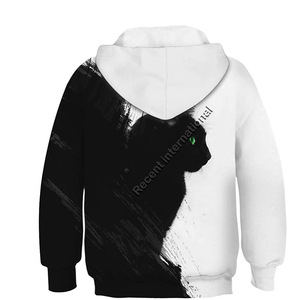 Sweat à capuche personnalisé pour enfants, sublimation, automne, 100% polyester, broderie, impression en relief - Product Image 3