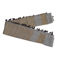 Shemagh/Bufanda Árabe de Algodón con Camuflaje, Cuadrada, a Rayas, Suave, Turbante Masculino, Pañuelo para la Cabeza Tradicional Árabe, Jacquard, Hiyab, Gorro para Rezar