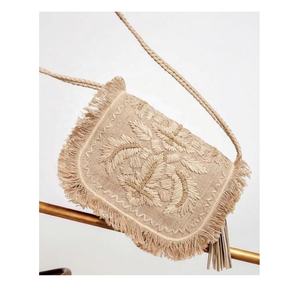 Dernière collection indienne Boho Beach Sacs de messager pour femmes perlés faits à la main Bohème Designer Soirée Shopping Fourre-Tout Toile Coton - Product Image 6