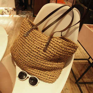 Sac tissé à la main pour un usage quotidien bureau étaient nouveau style sac de paille fait main - Product Image 1