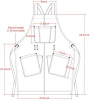 Tablier d'extérieur en toile de coton unisexe, avec logo personnalisé, pour hommes et femmes, idéal pour le travail, un Bar, un café, une boutique, un barbecue ou pour le travail,