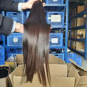 Gros faisceaux de cheveux vierges péruviens bruts CACIN cuticules non transformées alignées armure de cheveux humains double dessiné cheveux péruviens